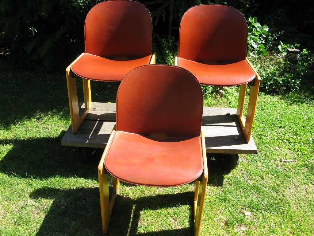 3 STOELEN SCARPA "DIALOGO" B&B DESIGN JAREN '70., Ophalen
