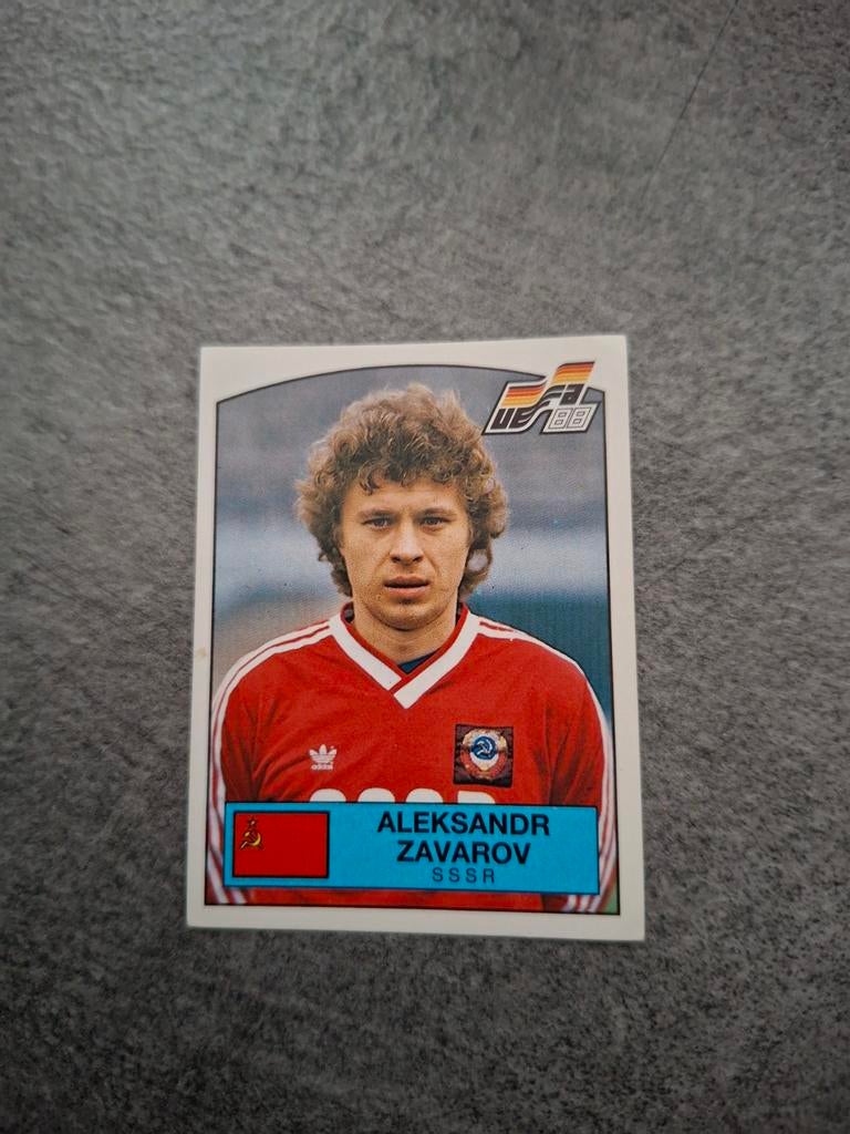 Panini sticker Euro 88 Duitsland. Aleksandr Zavarov SSSR., Verzenden, Zo goed als nieuw, Sticker