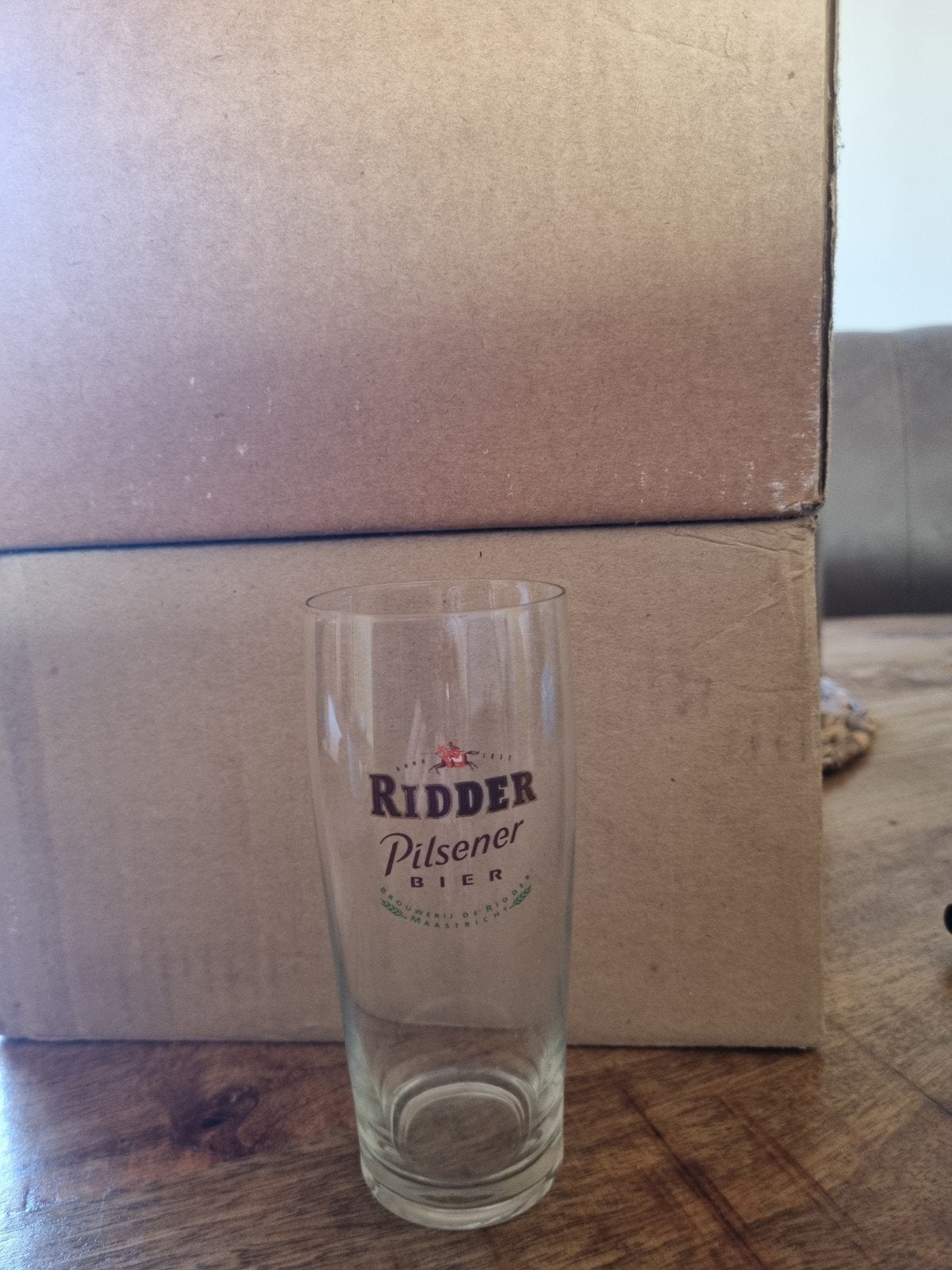 24 Ridder Pilsener bierglazen (pijpjes), Ophalen of Verzenden, Overige merken, Glas, Overige typen