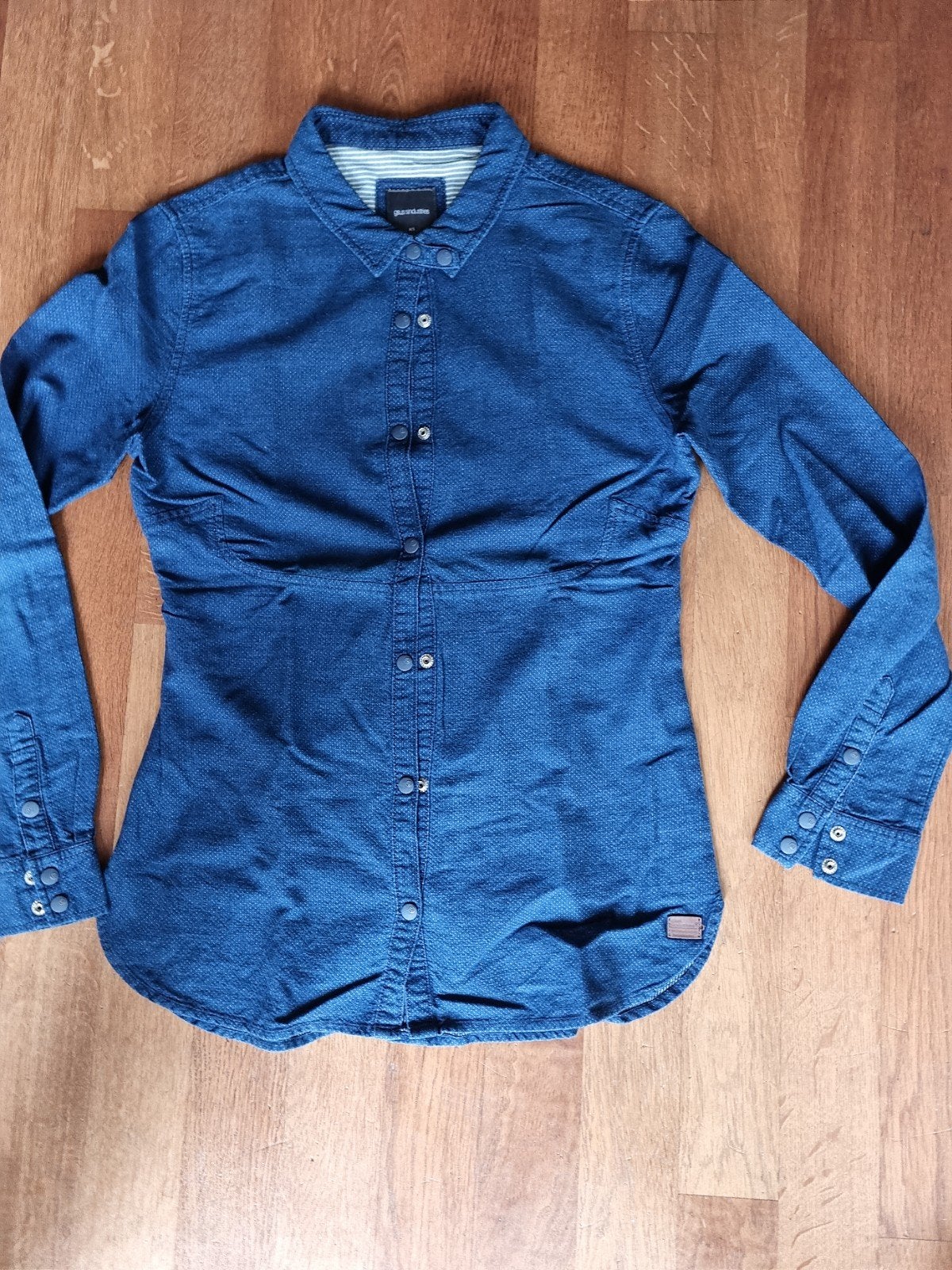 Gsus overhemd xs, Ophalen, Zo goed als nieuw, Blauw, Halswijdte 38 (S) of kleiner