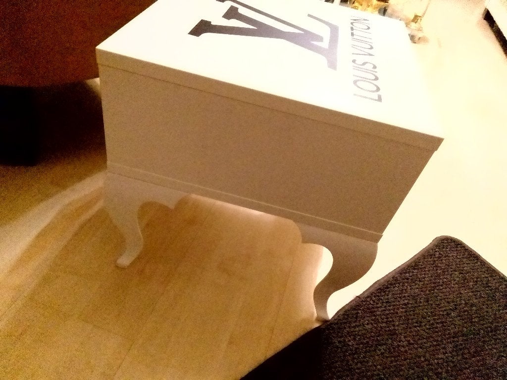 wit bijzettafeltje, Huis en Inrichting, Ophalen, Minder dan 45 cm, Minder dan 55 cm, Gebruikt