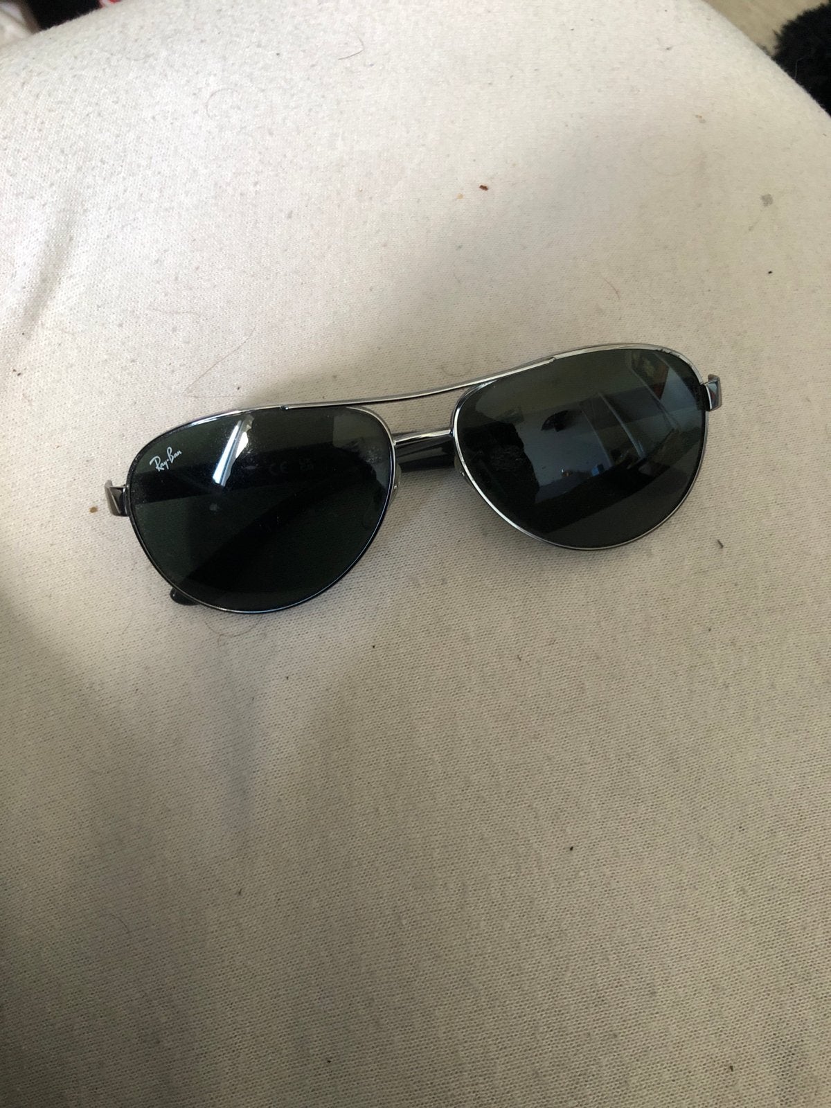 Ray-Ban Aviator Zonnebril RB 3457, Gebruikt, Zonnebril, Zwart, Ophalen of Verzenden