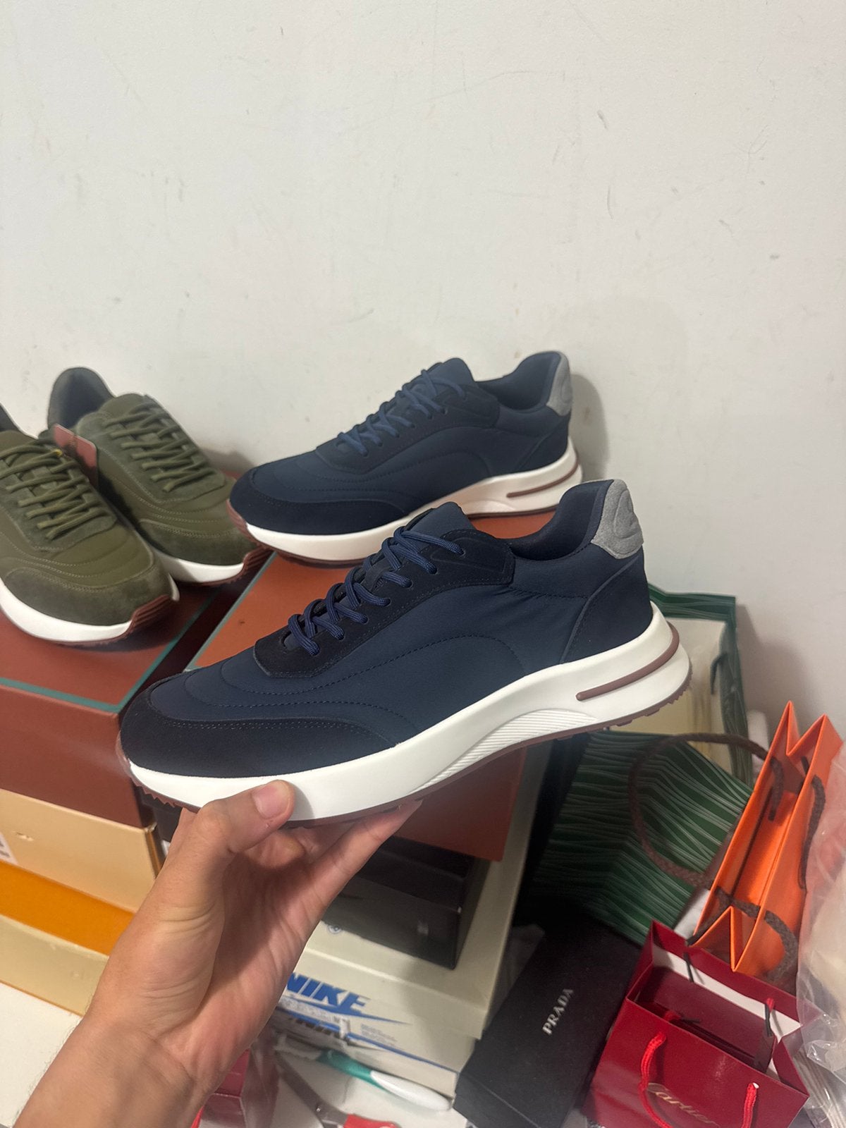 Loro Piana Week End Walk Sneaker blauw, Ophalen of Verzenden, Nieuw, Blauw
