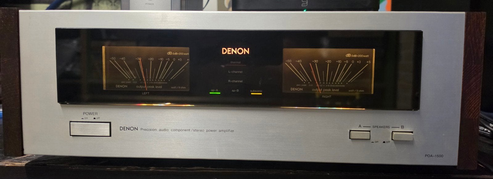Denon POA 1500 vintage eindversterker, Ophalen, Gebruikt