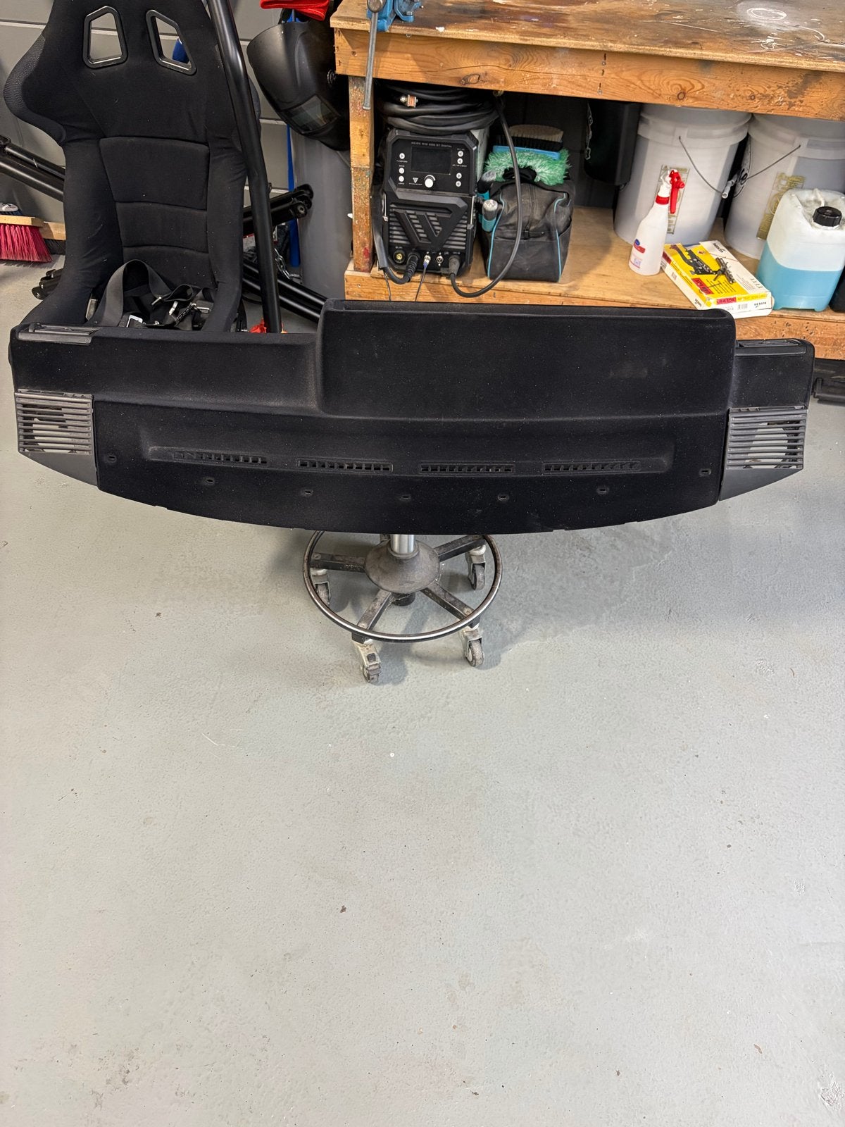 Zwart geflockt dashboard voor Golf 2, Ophalen, Gebruikt, Volkswagen