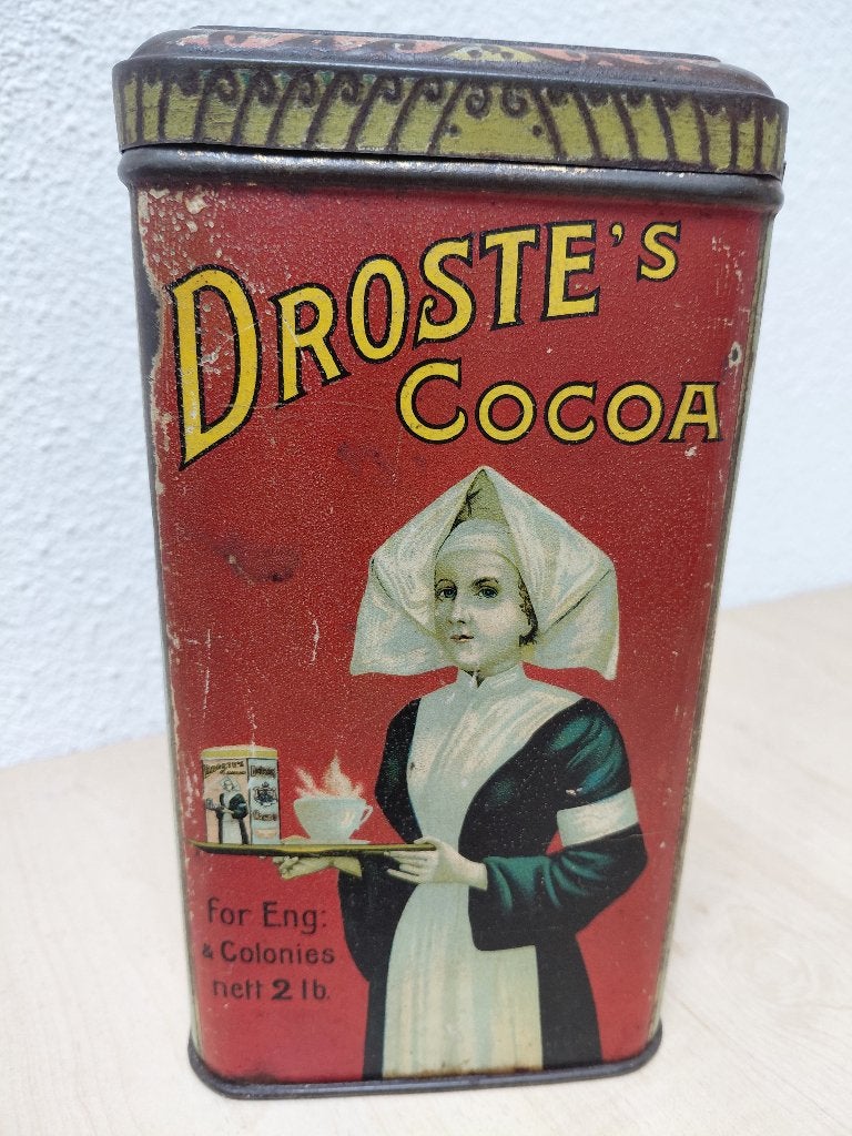 Droste cacaoblik, Verzamelen, Blikken, Verzenden, Gebruikt, Overige, Droste