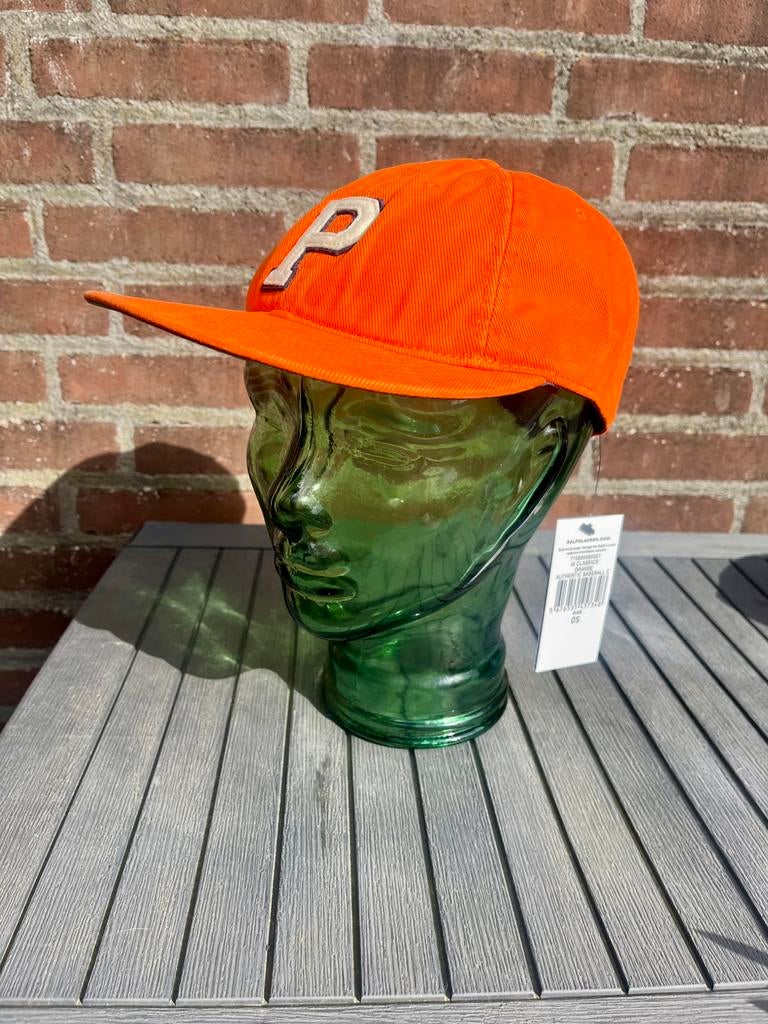 Polo Ralph Lauren vintage baseball cap pet kingsday orange, Verzenden, Nieuw, One size fits all, Pet