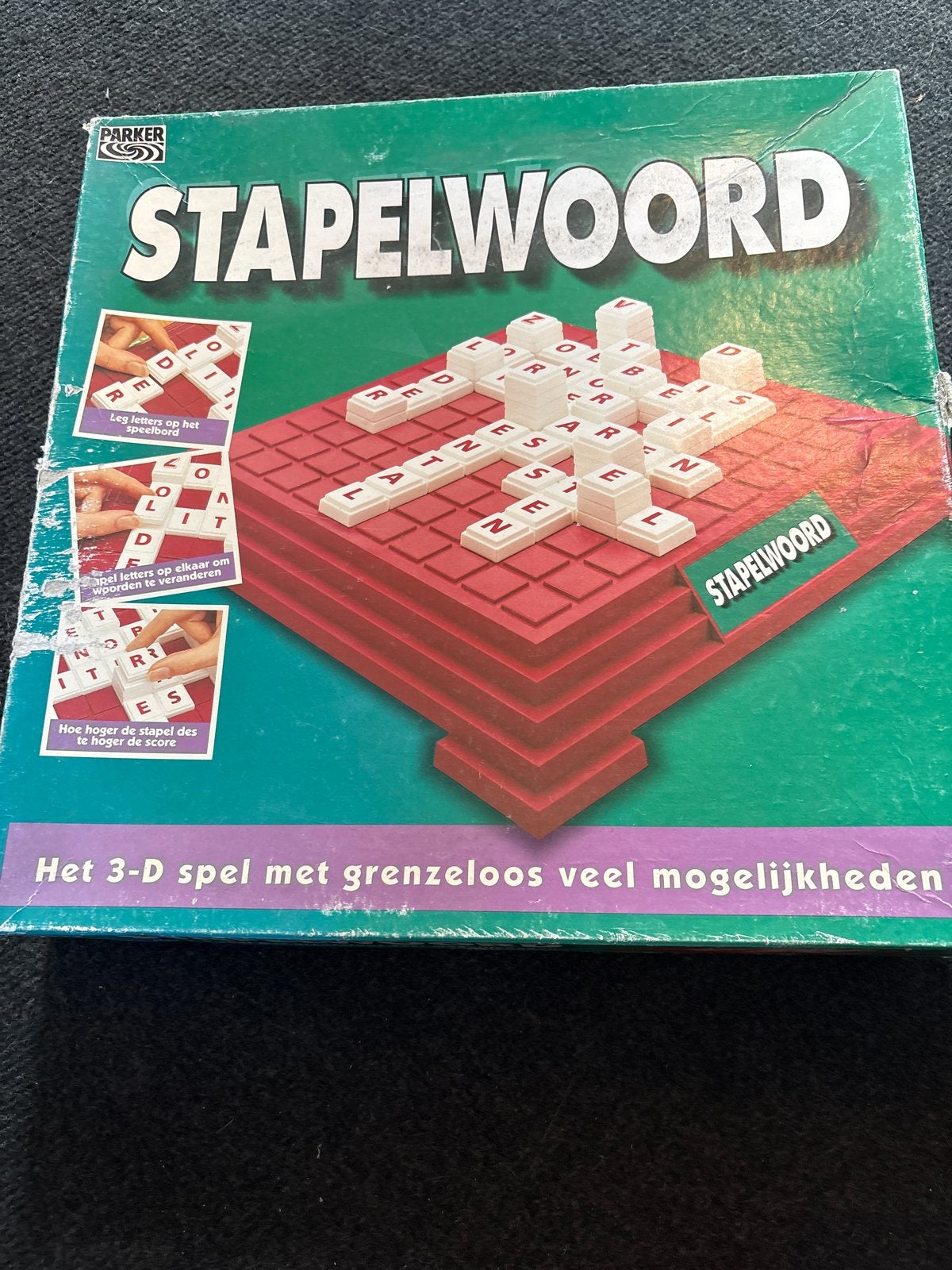 Stapelwoord: Het 3-D spel met grenzeloos veel mogelijkheden, Hobby en Vrije tijd, Een of twee spelers, Ophalen of Verzenden, Gebruikt