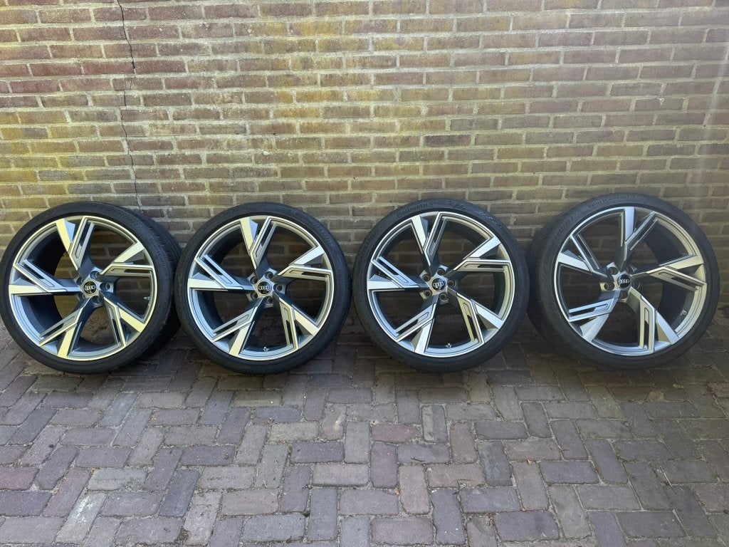 22 inch velgen originele Audi RS6 RS7 C8 F2 Trapez, Ophalen, Gebruikt, 285 mm, Banden en Velgen