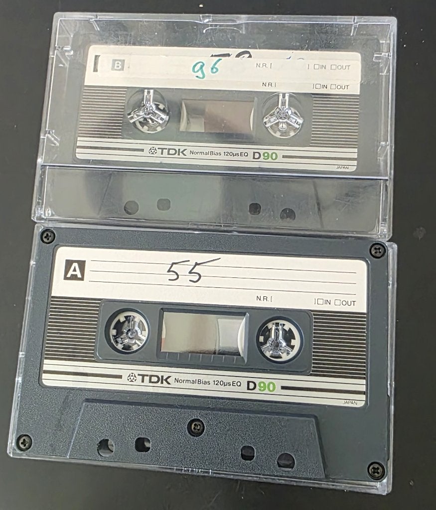 2 TDK D90 Ferro/Normal cassettes, Gebruikt, 1 bandje, Ophalen of Verzenden, Pop