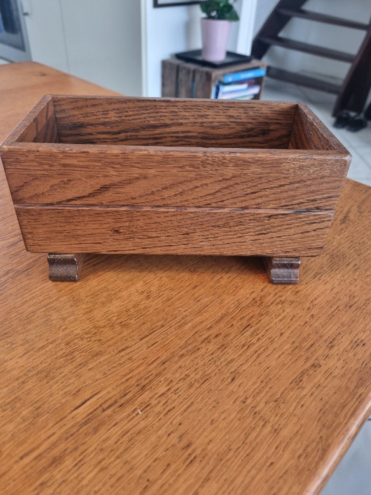 Houten opbergbakje met pootjes, Ophalen of Verzenden
