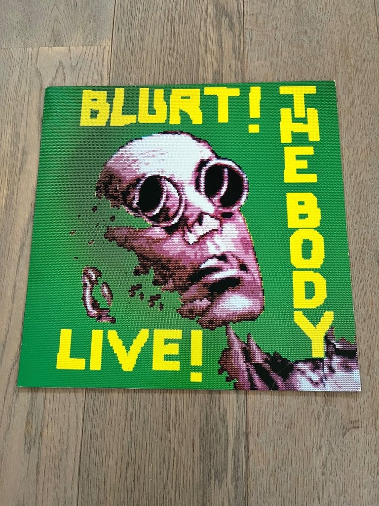 BLURT - The Body Live * 1989 *Milton*new wave jazz* TOPSTAAT, Inclusief binnenhoes, Ophalen of Verzenden, Zo goed als nieuw, 12 inch