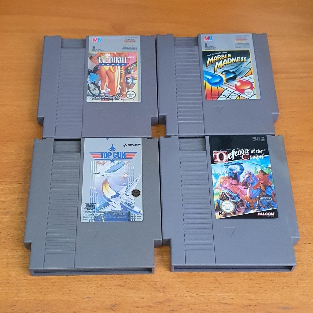 4x Nintendo NES GAMES, Avontuur en Actie, Gebruikt, 2 spelers, Ophalen of Verzenden