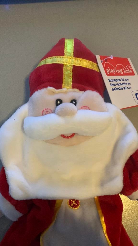 Handpop 22 cm Sinterklaas, Ophalen of Verzenden, Nieuw