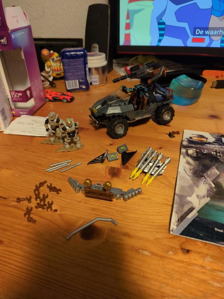 Mega Construx Halo Dual Mode UNSC Warthog, Ophalen of Verzenden, Gebruikt