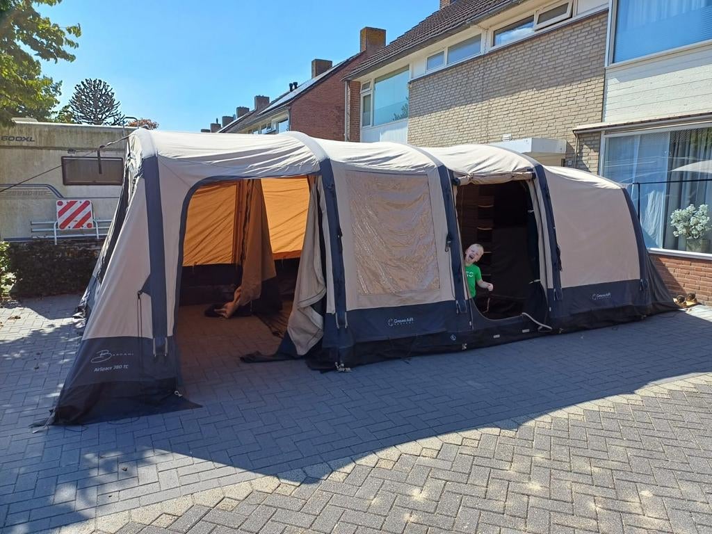 Bardani 380tc tent  met Anssems GTB-HT 1200 bagagewagen, Auto diversen, Aanhangers en Bagagewagens, Gebruikt, Ophalen