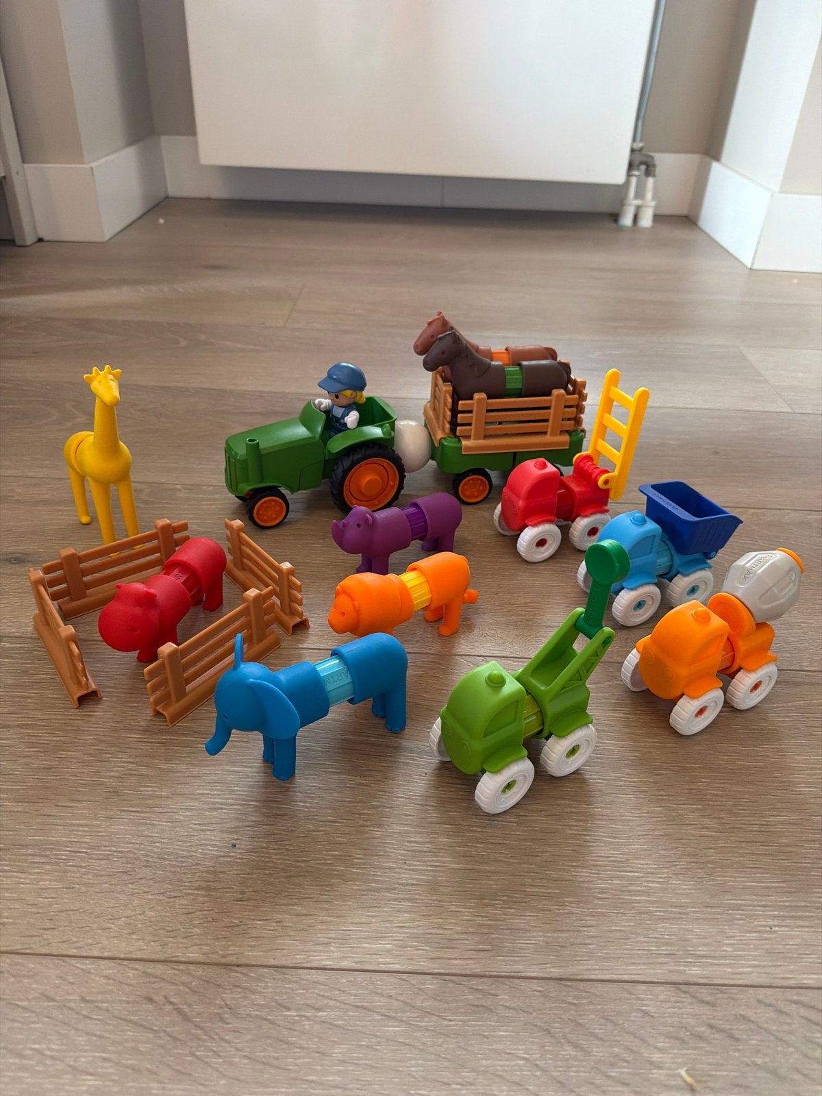 Smartmax set boerderij- en bouwvoertuigen speelgoed, Ophalen of Verzenden, Gebruikt