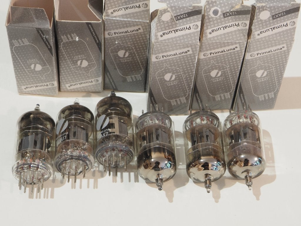 Prima Luna Buizen: 4 x 12AX7 + 2 x 12AU7, Ophalen of Verzenden, Buis of Buizen