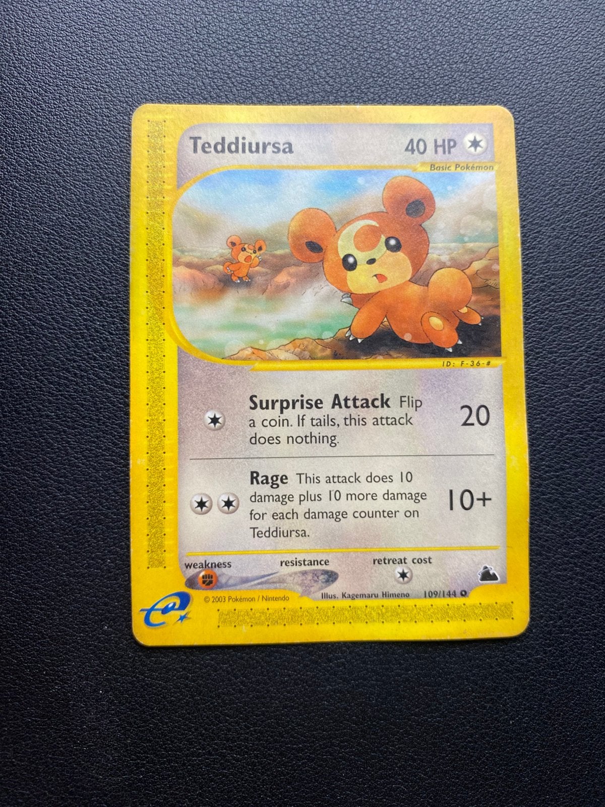 Teddiursa - Skyridge - 109/144 - Pokemon kaart, Ophalen of Verzenden, Zo goed als nieuw