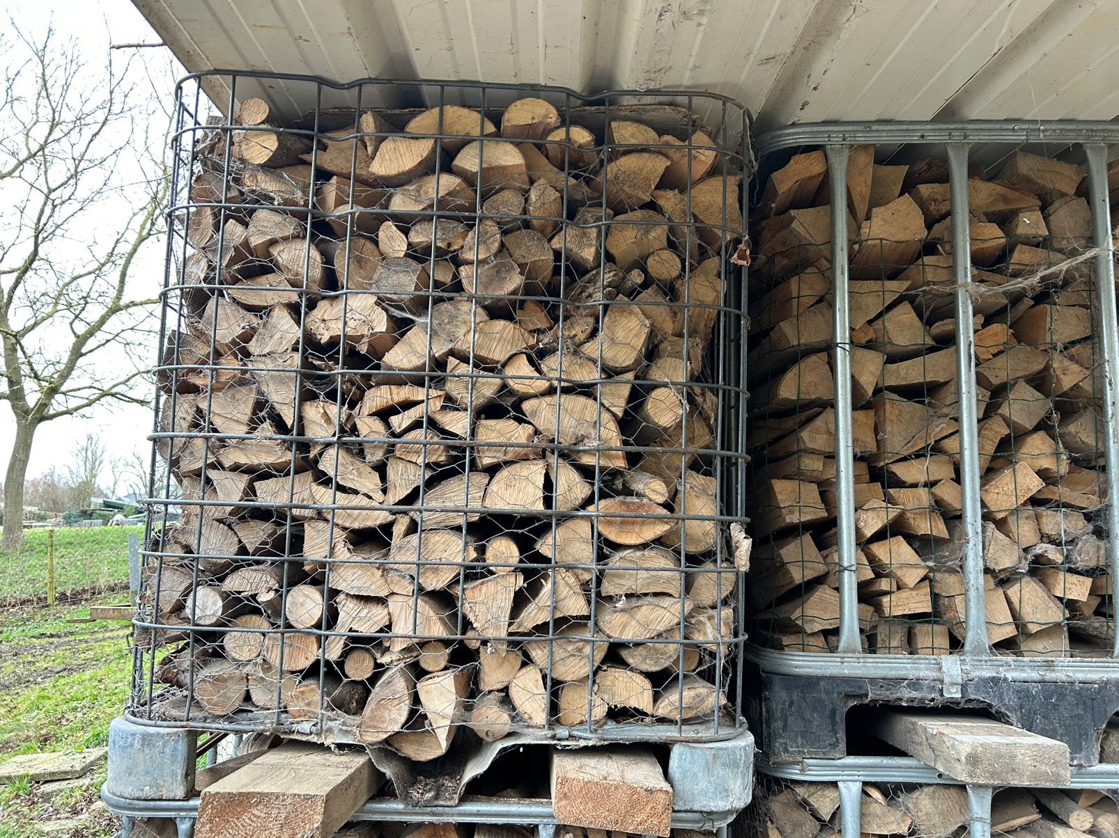 Brandhout haardhout stookhout vast gestappeld, 3 tot 6 m³, Ophalen, Blokken
