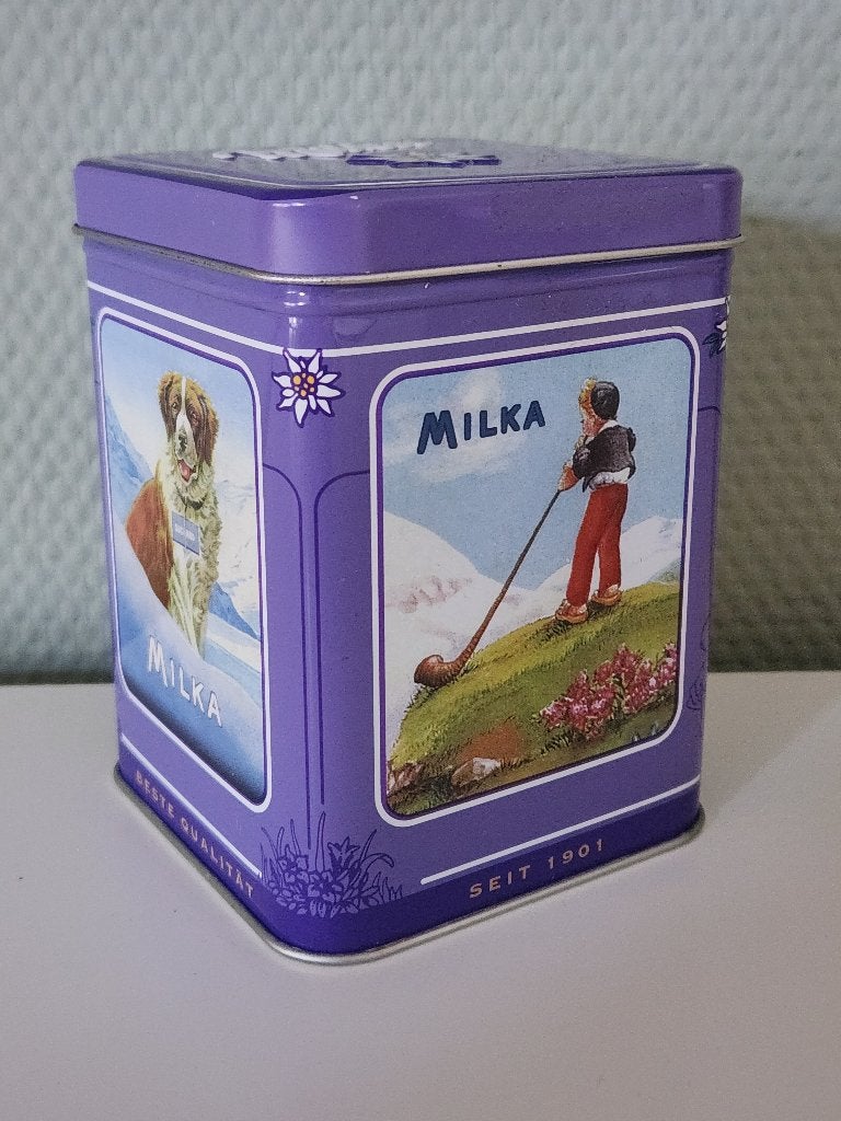 Blik - Milka Naps nostalgiedose, Ophalen of Verzenden, Zo goed als nieuw, Overige, Overige merken