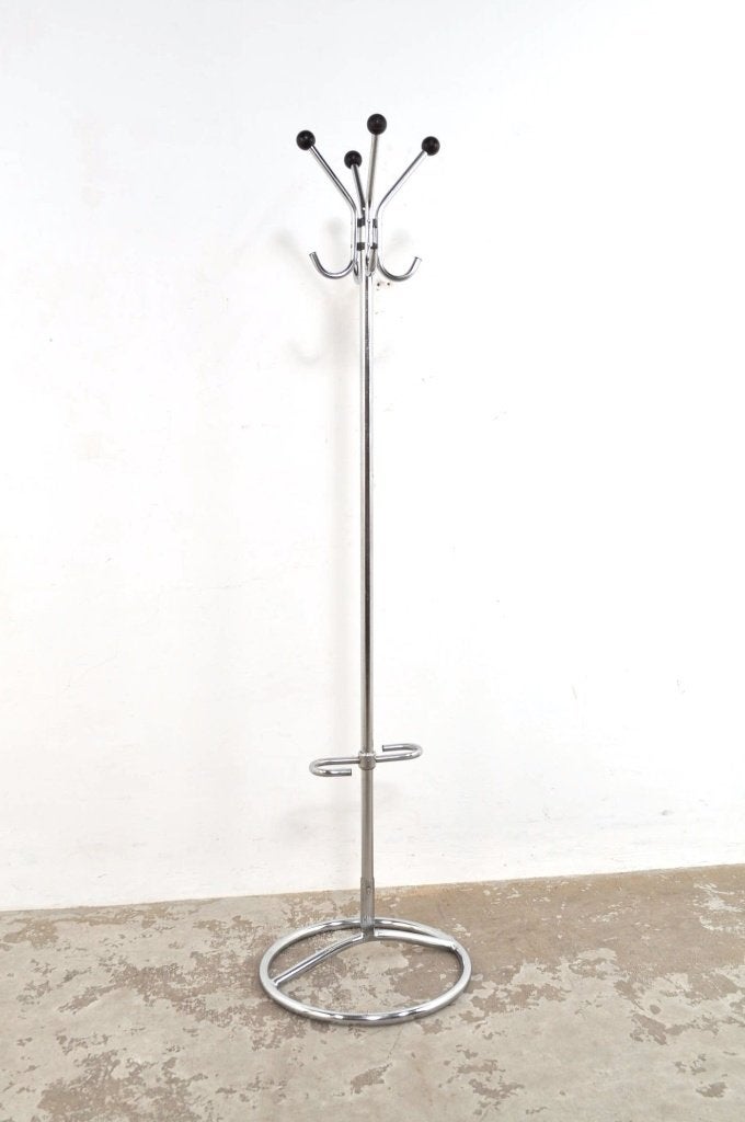 Vintage staande kapstok parapluhouder jaren 60, Gebruikt, Ophalen of Verzenden, Metaal, Staande kapstok