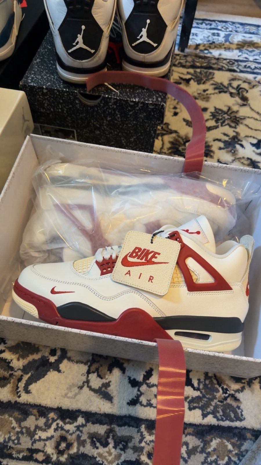 Nike air jordan 4 x nigel sylvester., Kleding | Heren, Schoenen, Wit, Nieuw, Ophalen of Verzenden, Sneakers of Gympen