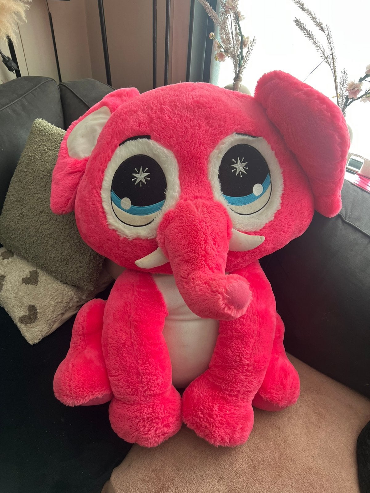 Grote roze olifanten knuffel, Ophalen, Overige karakters, Nieuw, Roze
