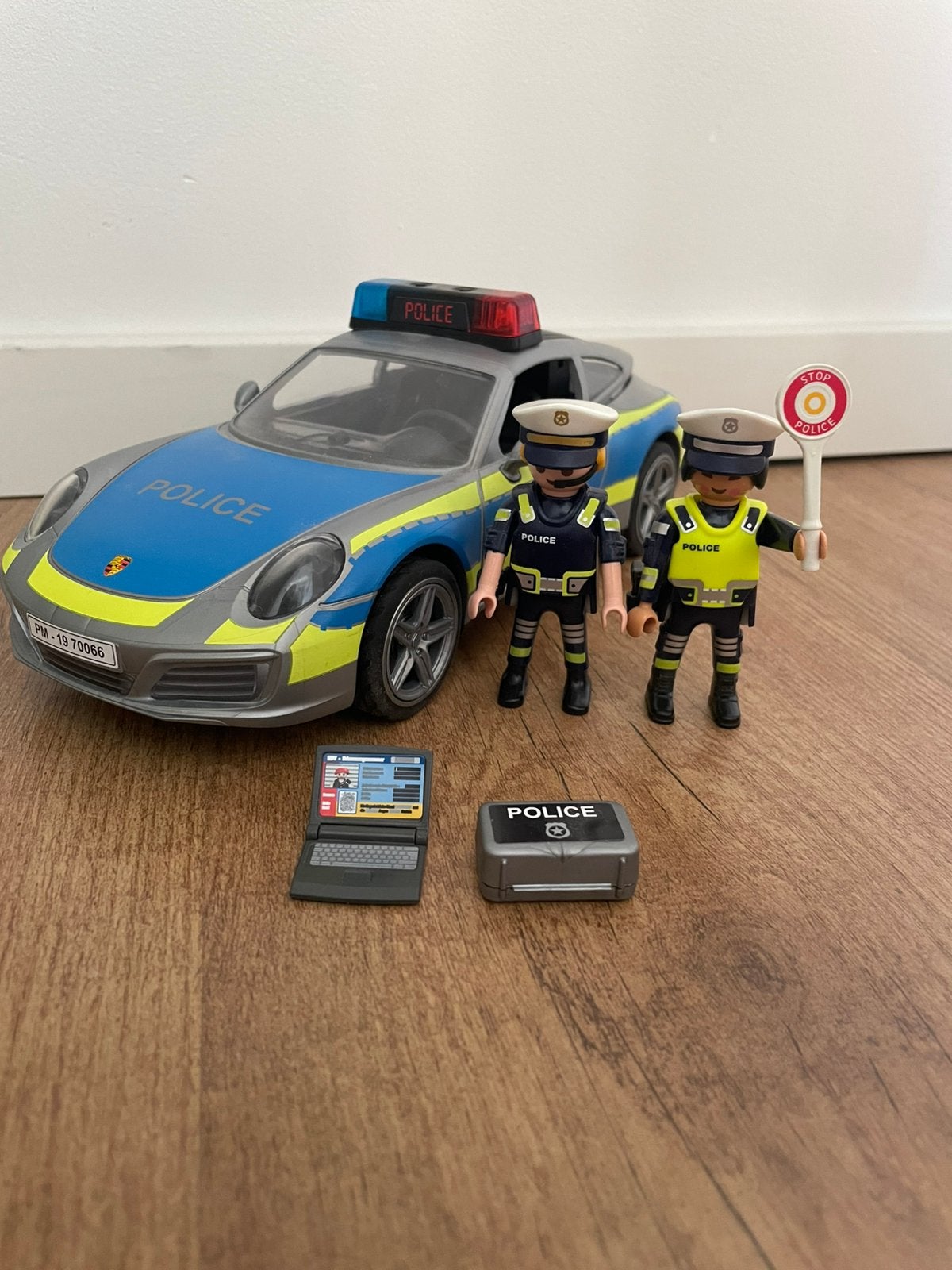 Playmobil politie Porsche. 70066, Ophalen, Complete set, Voertuig, Zo goed als nieuw
