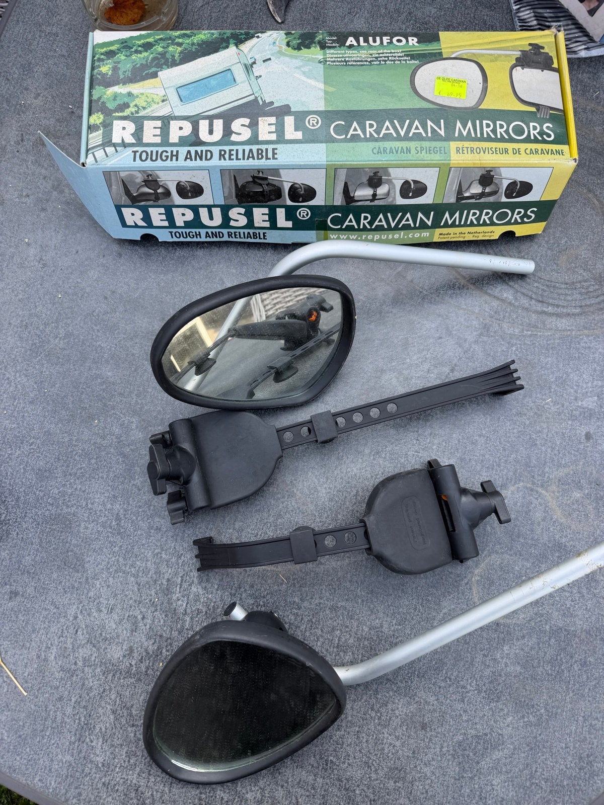 Repusel Alufix Caravan Spiegels, Ophalen of Verzenden, Gebruikt