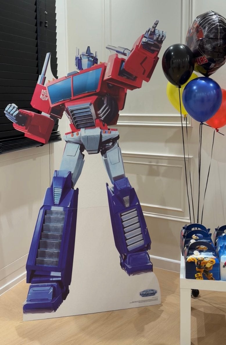 Optimus Prime Lifesize cut out, Verzamelen, Transformers, G1, Ophalen of Verzenden, Zo goed als nieuw, Autobots