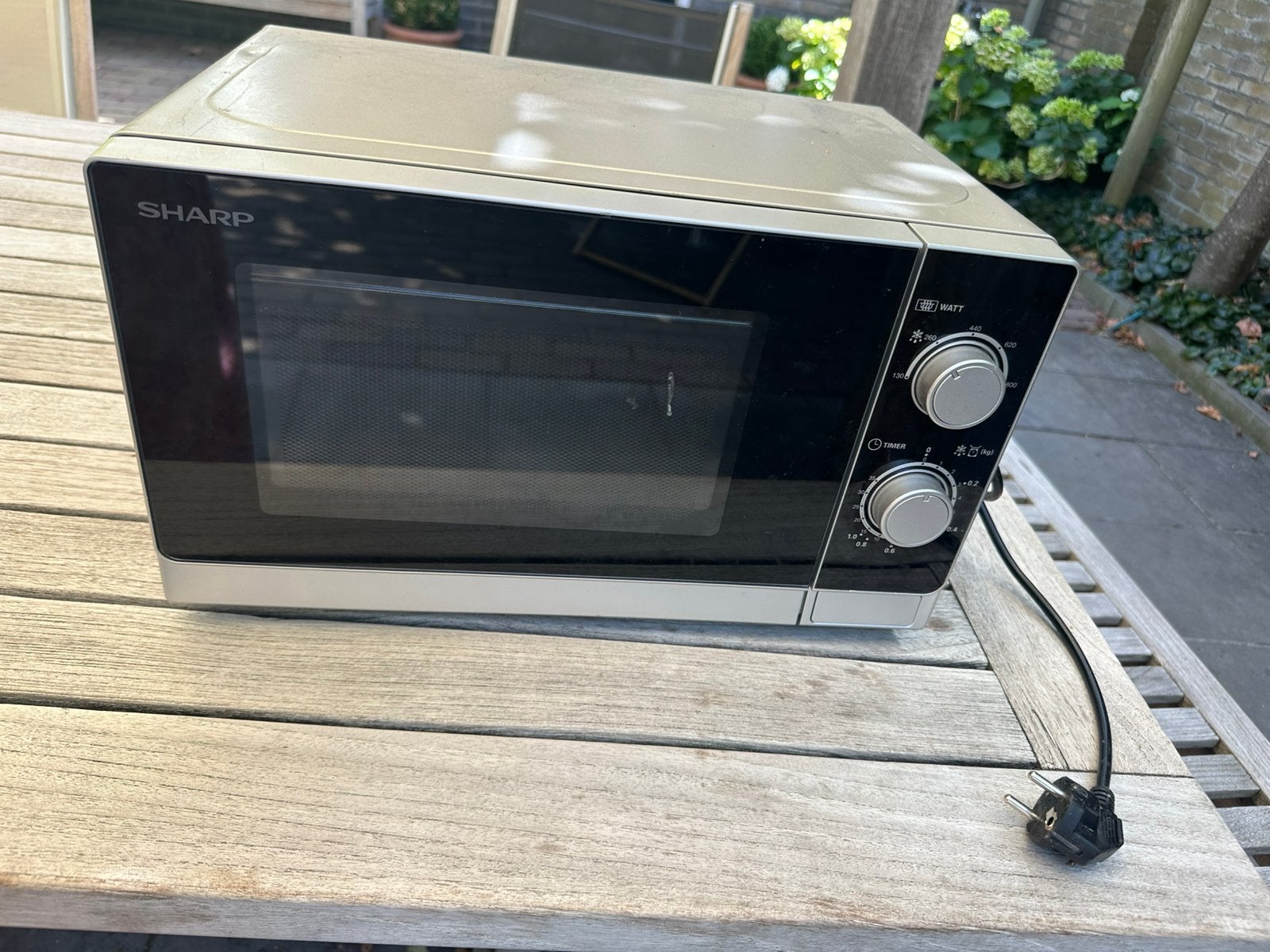 Sharp magnetron 800 watt, Ophalen, Gebruikt, Minder dan 45 cm, Magnetron