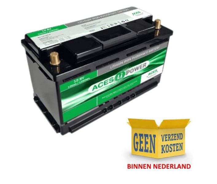 Aces Lithium HFA 12V 100Ah Accu AL12V100HFA-BT, Caravans en Kamperen, Verzenden, Nieuw