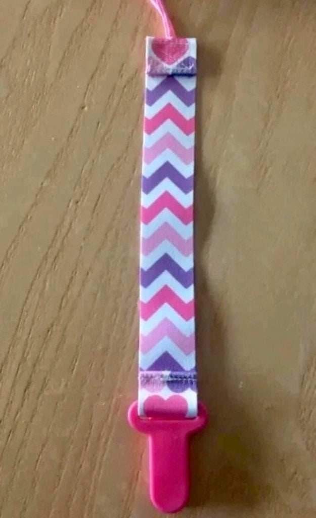 Speenkoord nieuw roze dubbelzijdig bedrukt, Ophalen of Verzenden, Nieuw, Overige typen