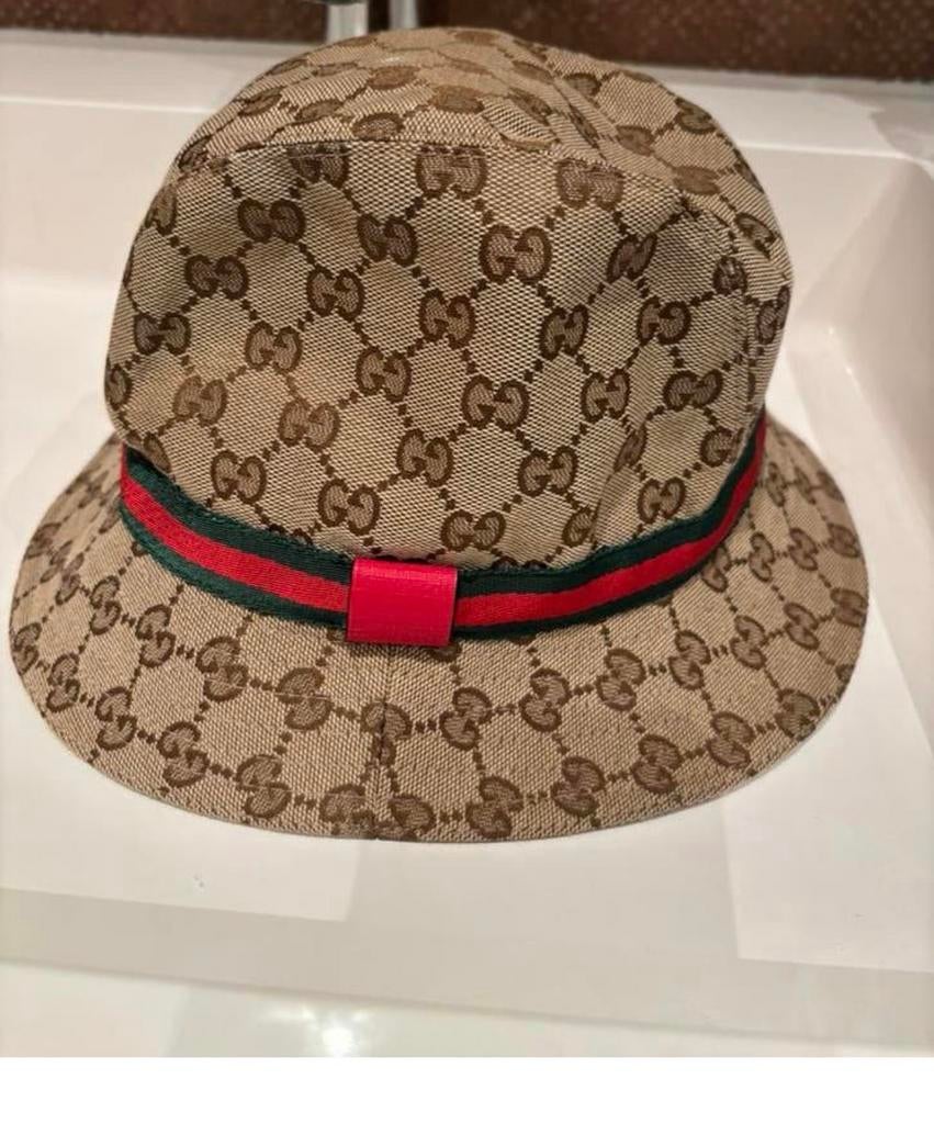 Gucci hoed maat 56, Kleding | Dames, Ophalen of Verzenden, Zo goed als nieuw, 56 of 57 cm (M, 7 of 7⅛ inch), Hoed