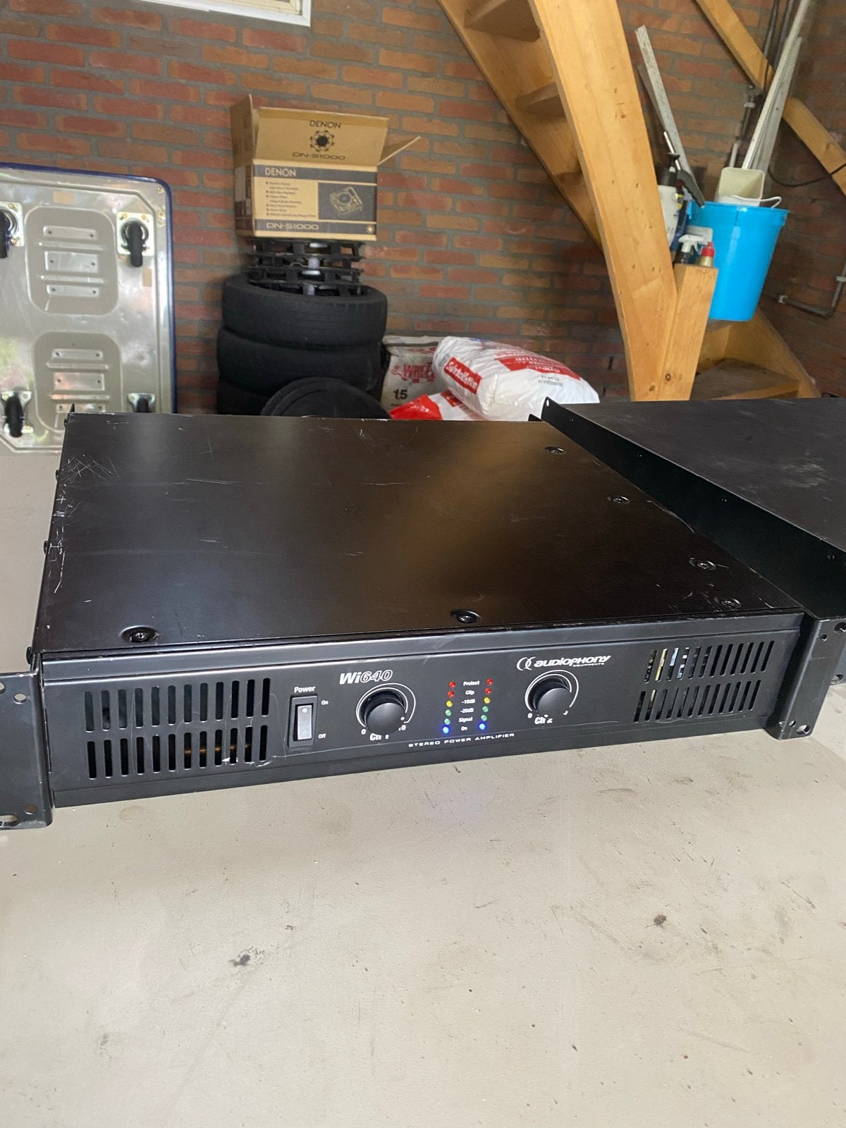Audiophony Wi 640 Stereo Eindversterker, Overige merken, Gebruikt, Ophalen of Verzenden, 120 watt of meer