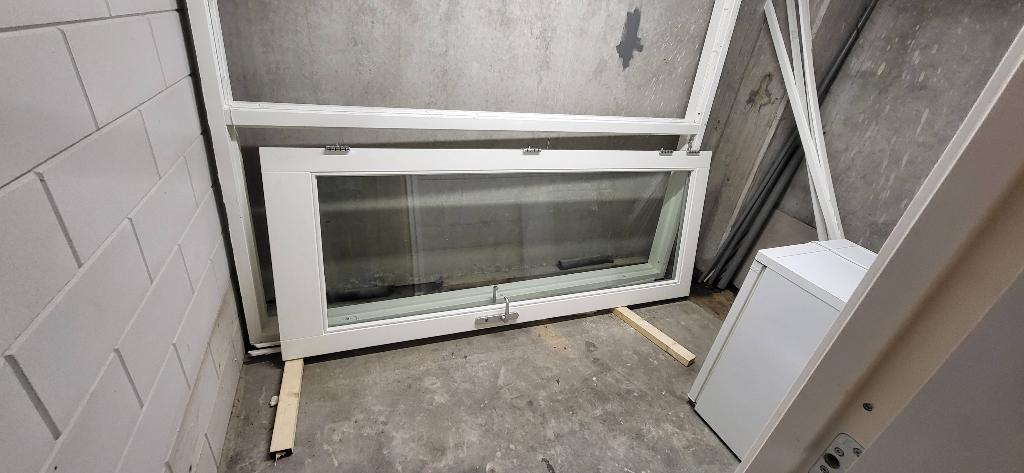 Deur met ramen en kozijn, Deurkozijn, Zo goed als nieuw, Inclusief glas, 225 cm of meer