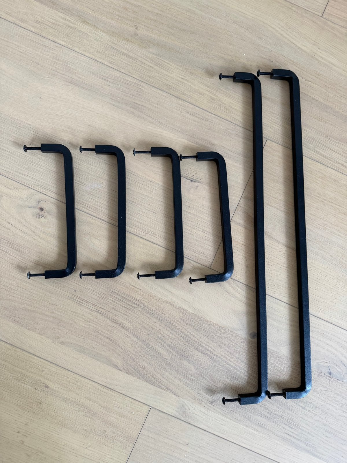 IKEA BORGHAMN handgrepen 170 en 426 mm, Ophalen of Verzenden, Gebruikt, Zwart, Metaal