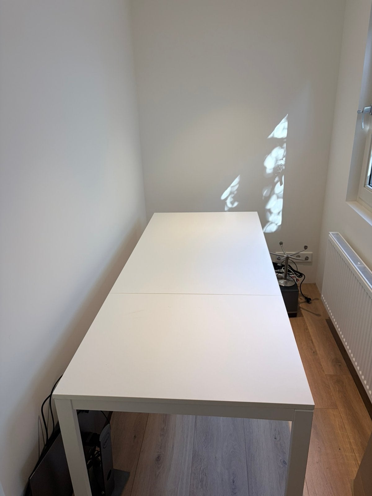 IKEA Vangsta uitschuifbare tafel eettafel wit 120/180x75 cm, Huis en Inrichting, Ophalen, 100 tot 150 cm, 50 tot 100 cm, Zo goed als nieuw