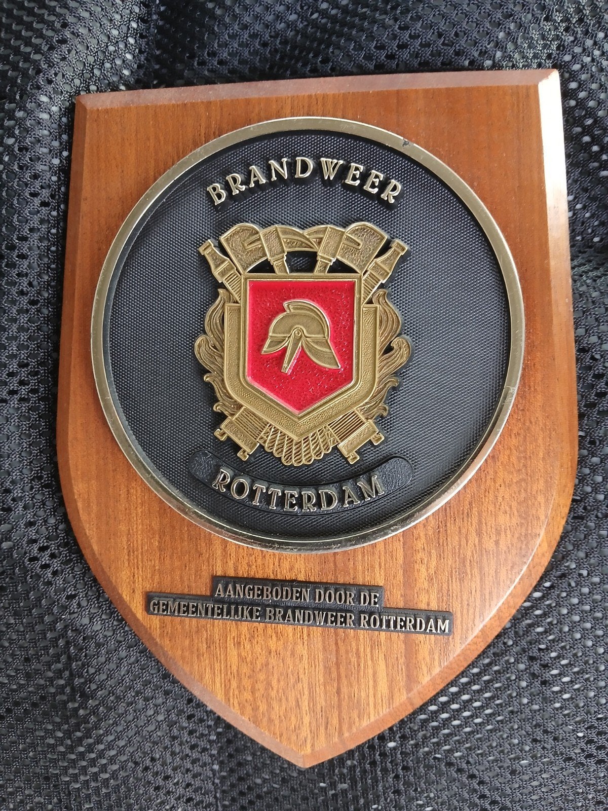 brandweer Rotterdam schild, Ophalen of Verzenden, Overige soorten, Nederland, Embleem of Badge