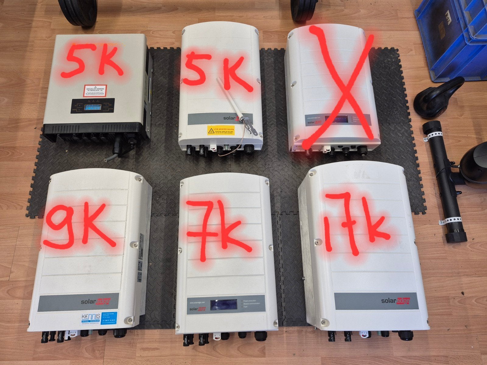Omvormers zonnepanelen: Omnik 5K, Solar Edge 5,7,9 en 17K, Doe-het-zelf en Verbouw, Ophalen, Overige typen