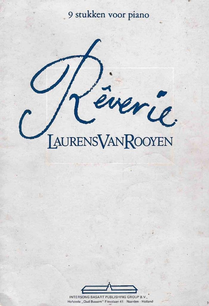 Laurens van Rooyen Reverie ( 772 ), Gebruikt, Verzenden, Artiest of Componist, Piano