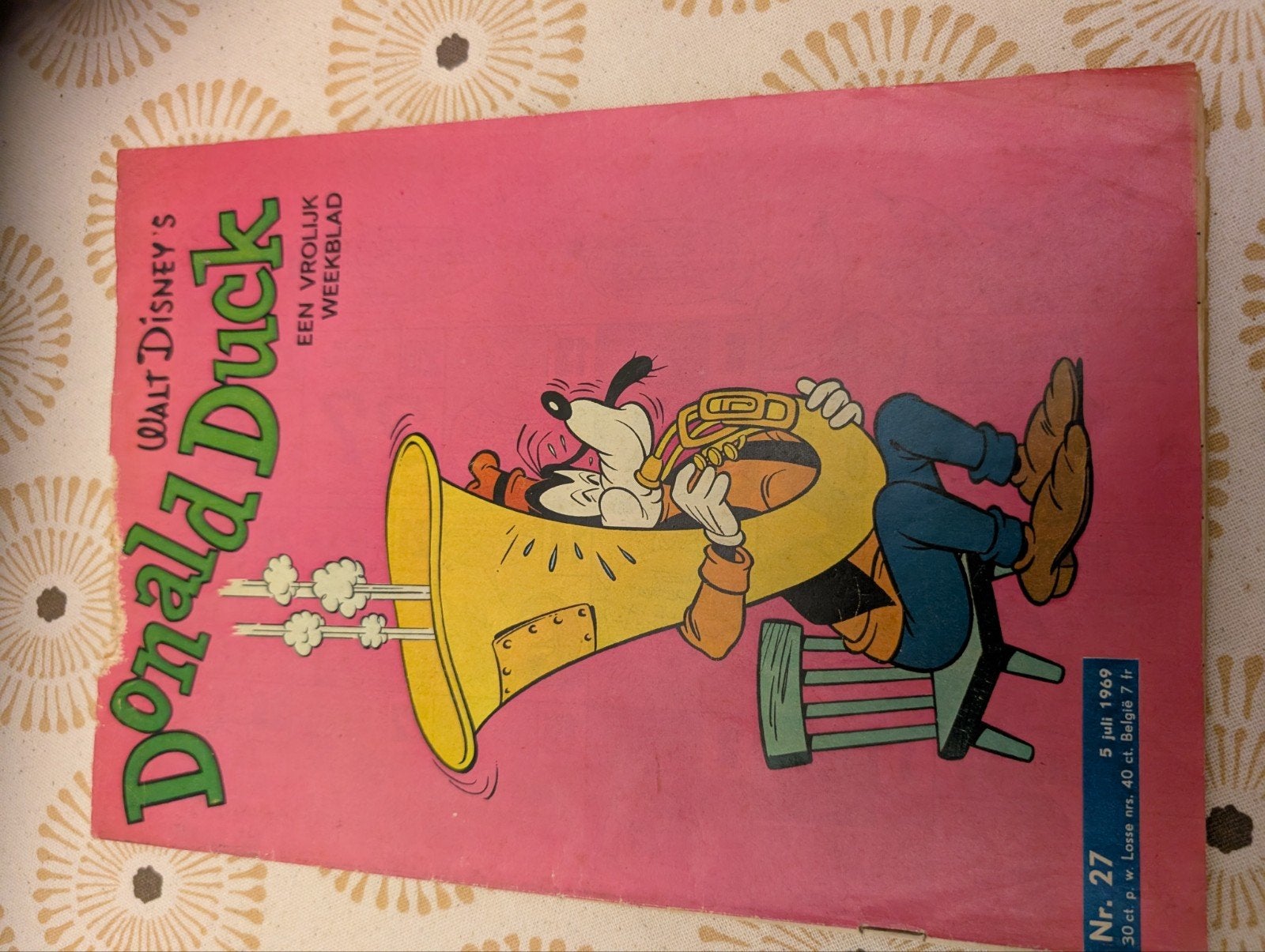 VINTAGE RETRO DONALD DUCK STRIP nr 27 5 juli 1969, Boeken, Eén comic, Ophalen of Verzenden, Gelezen, Europa