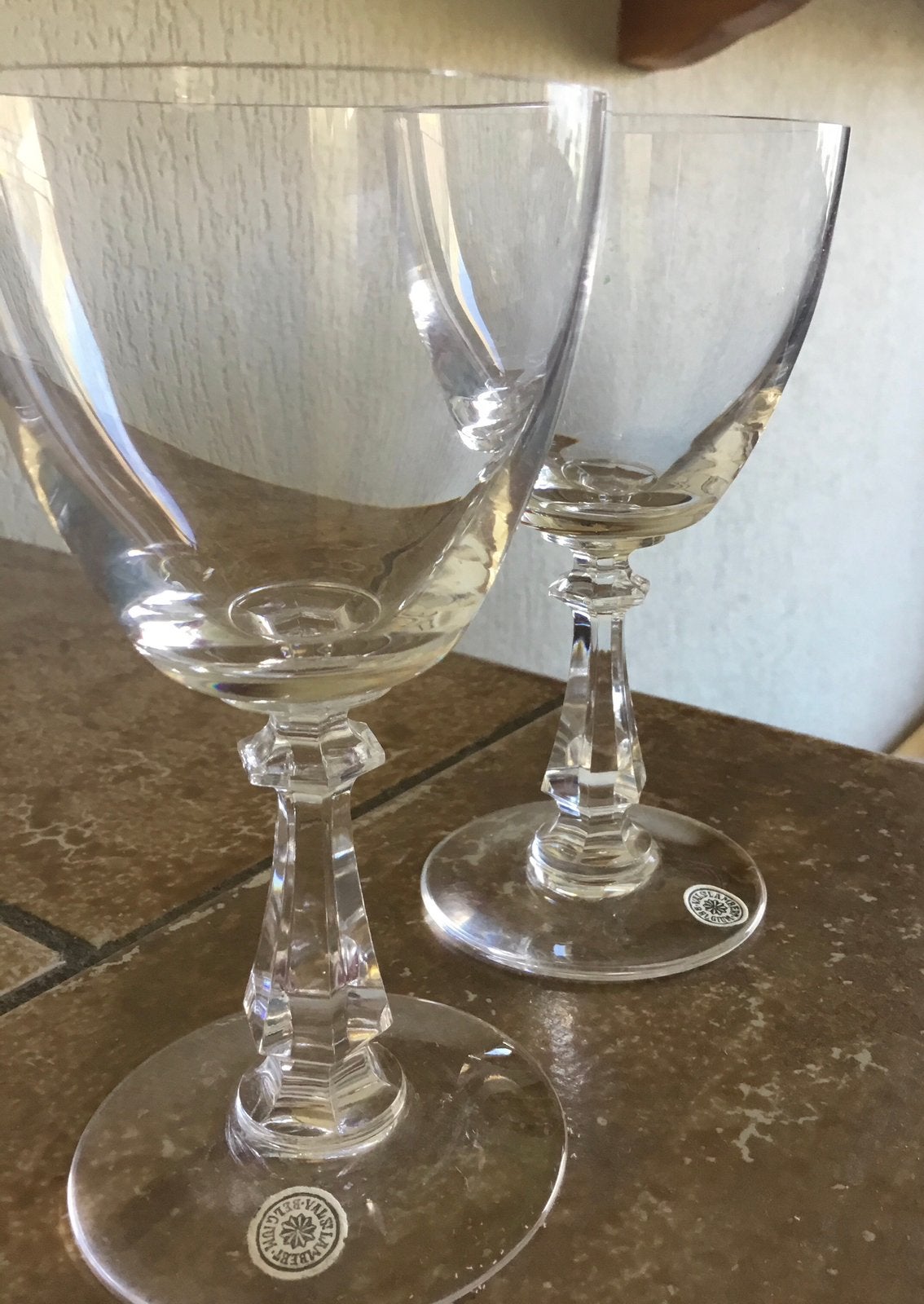 2 puntgave kristallen portglazen €20 p s, Ophalen