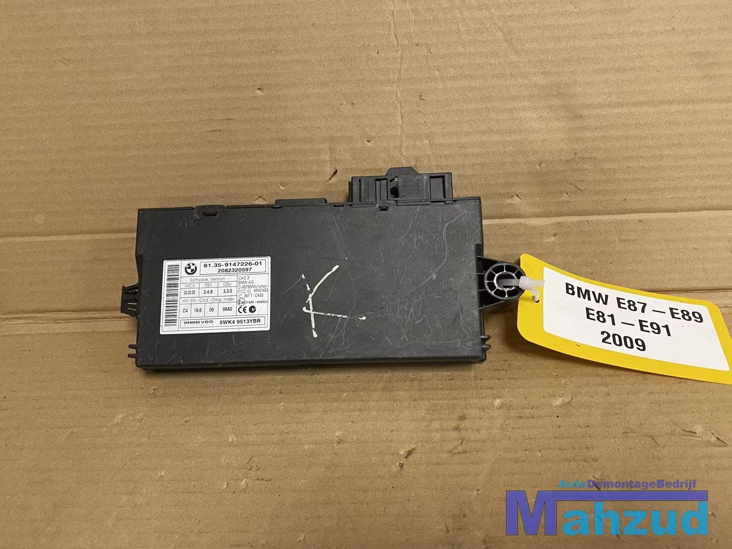 BMW E87 E90 E91 BCM sam module 914722601 6135914722601, Petuelring 130
80788  Munich, DE, Gebruikt, Info@bmw.de, Ophalen of Verzenden
