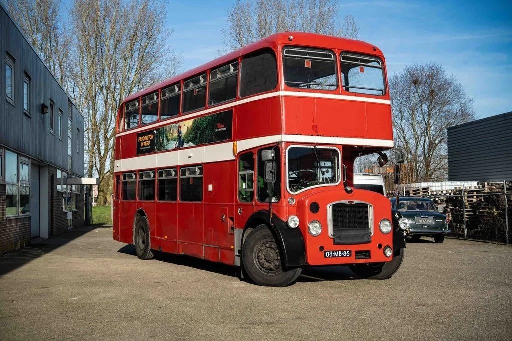 Engelse Dubbeldekker bus Bristol Lodekka, Auto's, Particulier, Te koop, Rood, Handgeschakeld