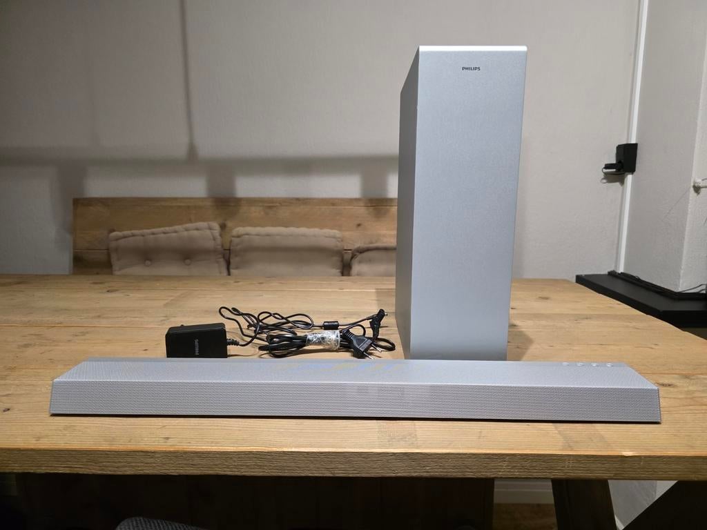 Philips TAB6405/10 Soundbar met draadloze subwoofer, Ophalen, Bluetooth, Zo goed als nieuw