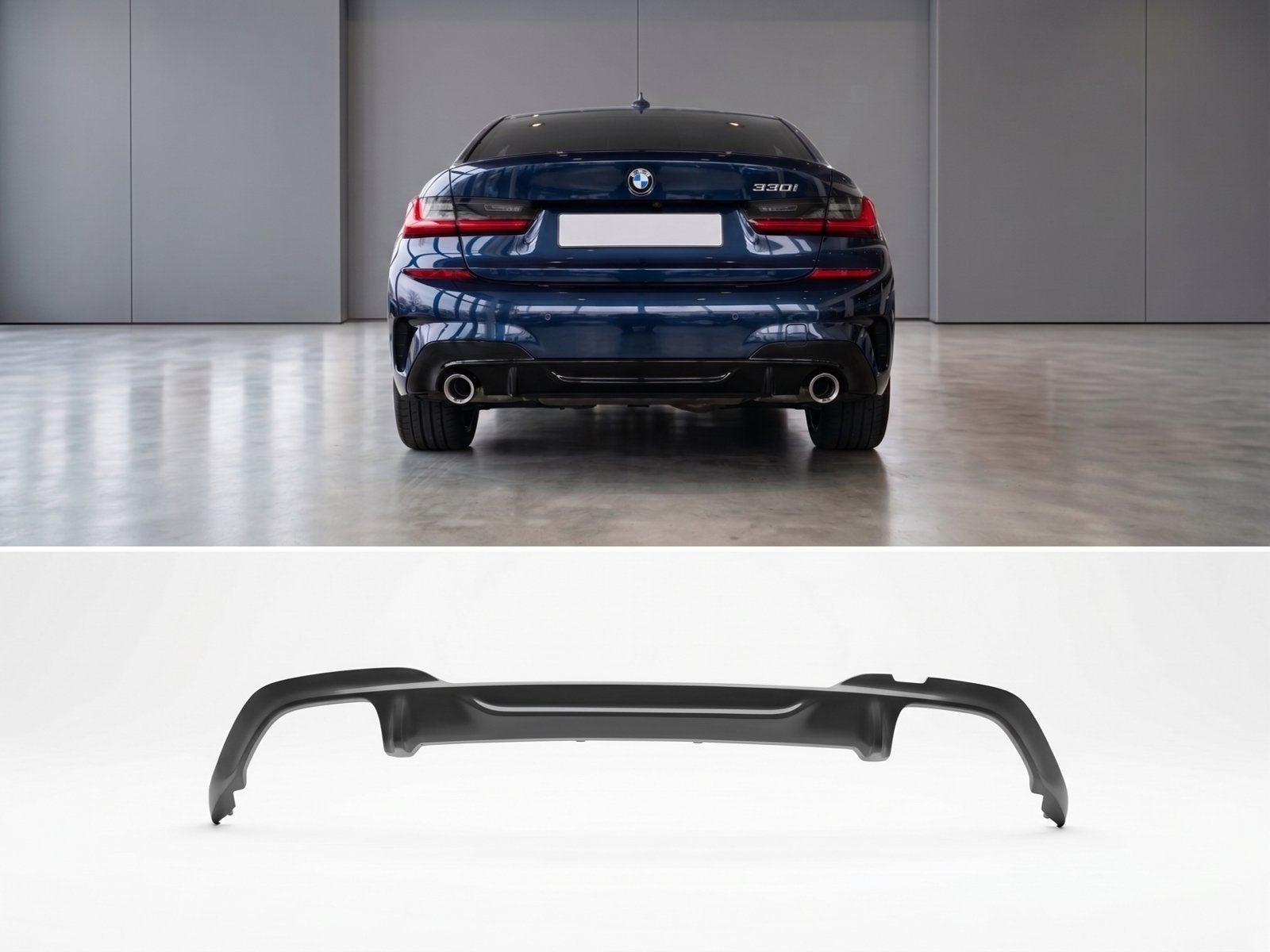 BMW 3 Serie G20-G21 diffuser Dubbele Uitlaat, Ophalen