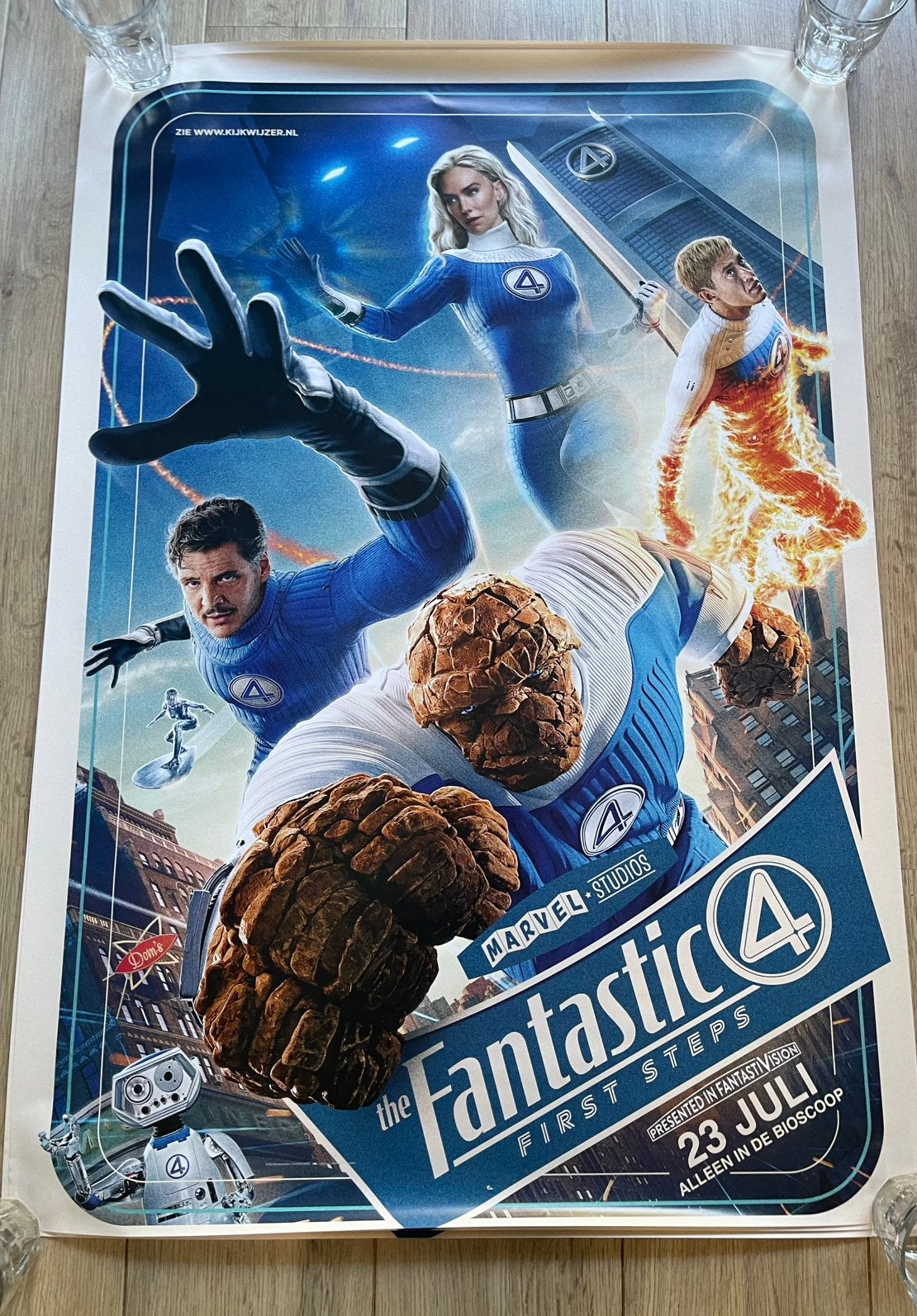 Fantastic 4 Filmposter 100 x 70 cm, Ophalen of Verzenden, Zo goed als nieuw, A1 t/m A3, Film en Tv