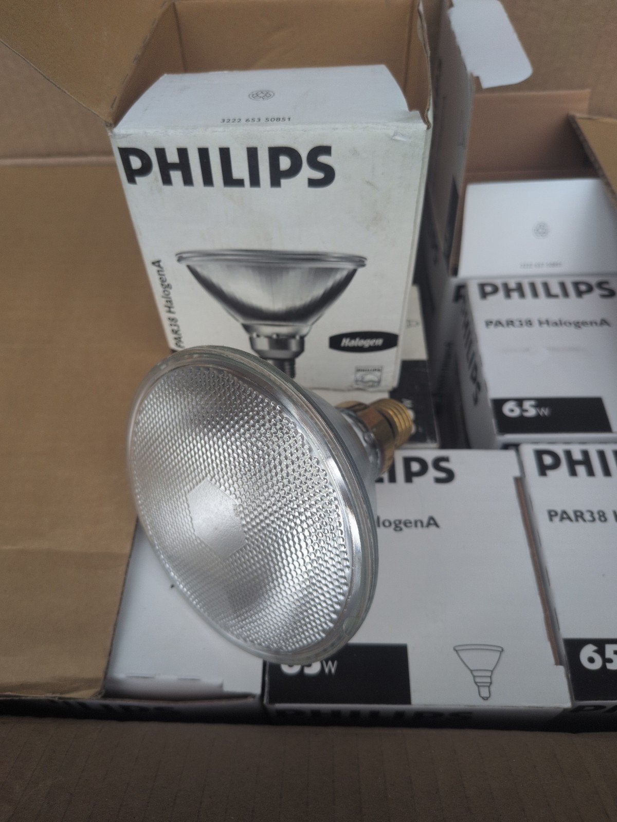 Philips PAR38 HalogeenA 65W Lampen - Nieuw in doos, Philips, 60 watt of meer, Nieuw, Halogeenlamp